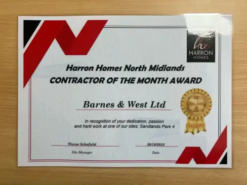 Click Here To Enlarge This Photo Of Contractor of the Month