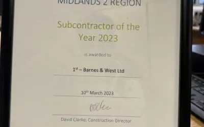 Keepmoat Homes Midlands Subcontractor of the Year 2023